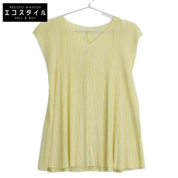 PLEATS PLEASE プリーツプリーズ 21SS PP11-JK203 イエロー ノースリーブ...