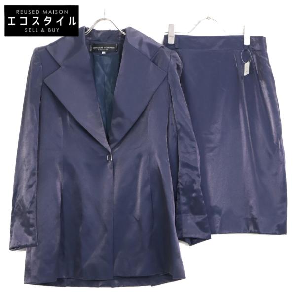 JEAN-LOUIS SCHERRER ジャンルイ シェレル S84125 ブルー レーヨン混 ジャ...