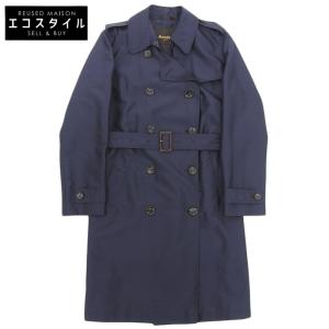 美品 MOORER ムーレー CATEL NUOVO D/GARDA ナイロン トレンチコート レディース ネイビー 42 OME8105004
