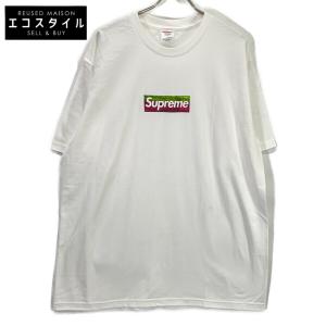 Supreme シュプリーム ホワイト Los Angeles Fire Relief Box Logo Tee ホワイト XL トップス コットン メンズ 中古