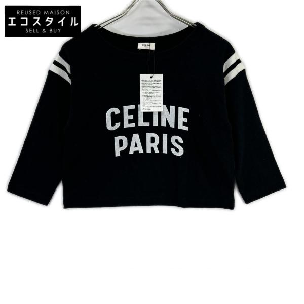 新品同様/  CELINE セリーヌ ブラック 2X921668W プリントTシャツ S レディース