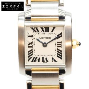 Cartier カルティエ W51007Q4 SS YG タンクフランセーズSM QZ 腕時計 レディース