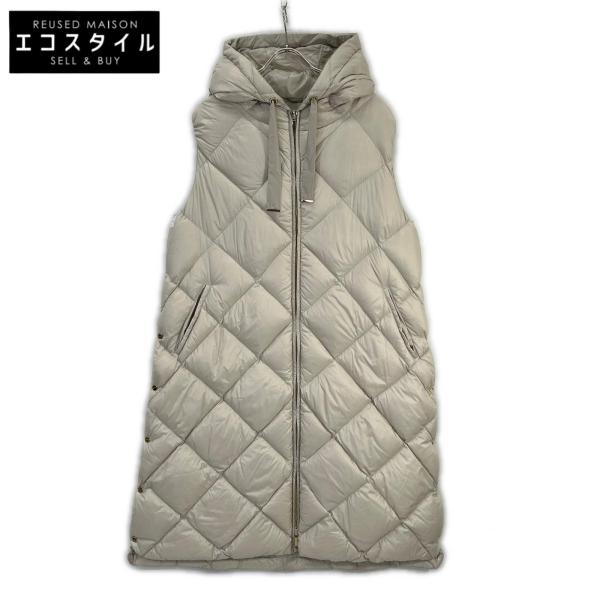 Max Mara マックスマーラ 929606266 ベージュ ザキューブ ナイロン ダウンベスト ...