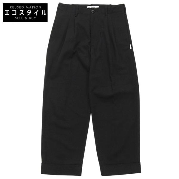 SEQUEL シークエル ウール混 2019 TYPE-T パンツ ボトムス レディース ブラック ...