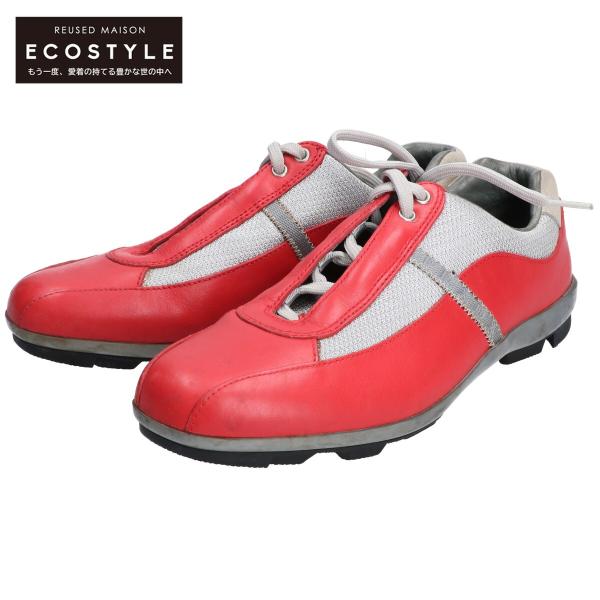 PRADA SPORT プラダスポーツ 4E1117 レザー ローカット スニーカー シューズ 6 ...