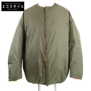 美品/国内正規/23年製 PRADA プラダ SGC355 RE-NYLON リバーシブル ダウン コート XS カーキ メンズ｜wine-king