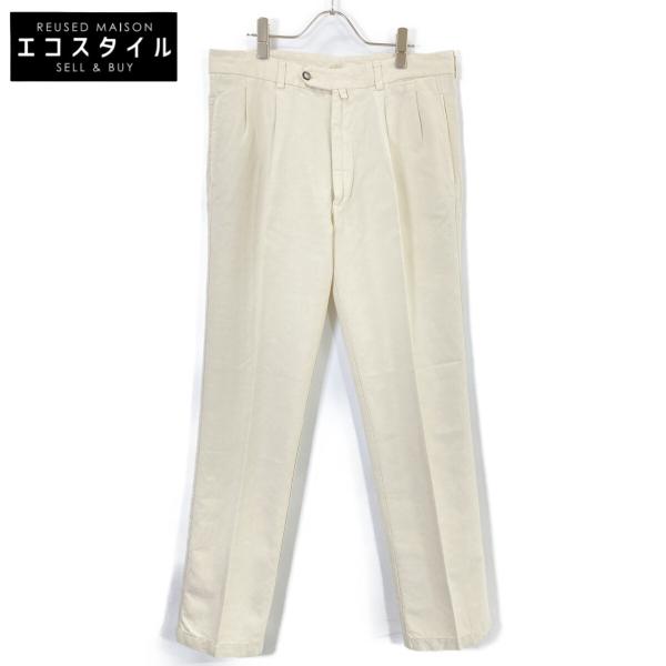 Loro Piana ロロピアーナ ベージュ リネン混 パンツ ベージュ 50 ボトムス コットン ...