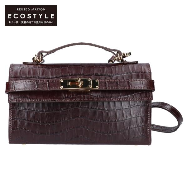 美品/  sita parantica シータ パランティカ CROC EMBOSSED MINI ...