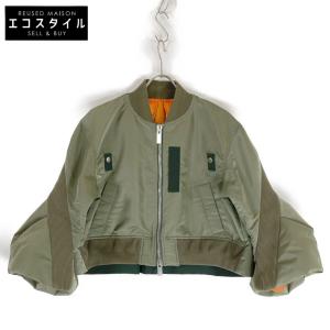 sacai サカイ 23SS 23-06670 カーキ Nylon Twill Blouson カーキ 2 ジャケット ナイロン レディース 中古｜wine-king