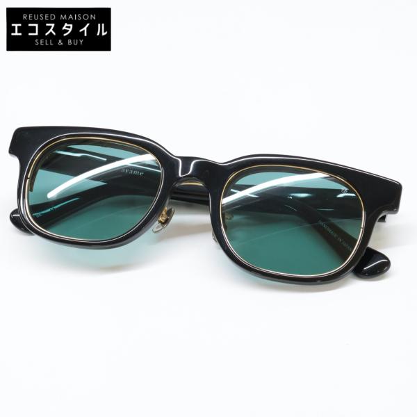 美品 ayame アヤメ TANK PRO BK タンクプロ 跳ね上げ式 ウェリントンシェイプ サン...