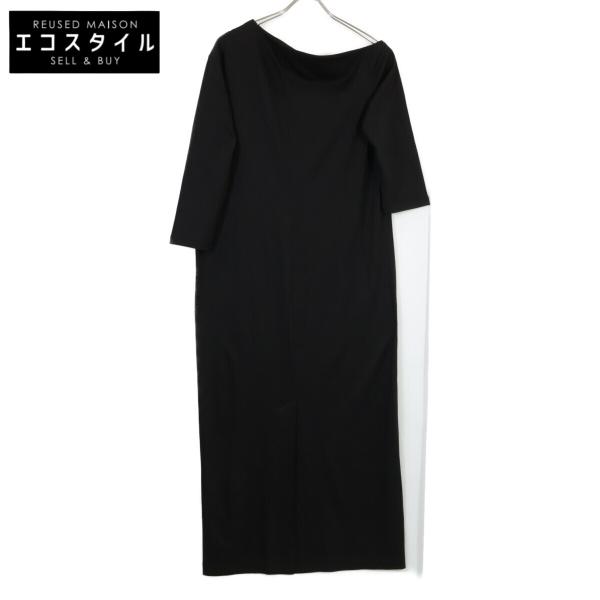 AMERI アメリ 24SS ブラック ワンショルダー カットソー ドレス ブラック M ワンピース...