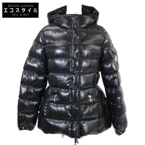 新品同様 MONCLER モンクレール 24年製 BARANTE ナイロン フーデッドダウンジャケット 3 ブラック レディース
