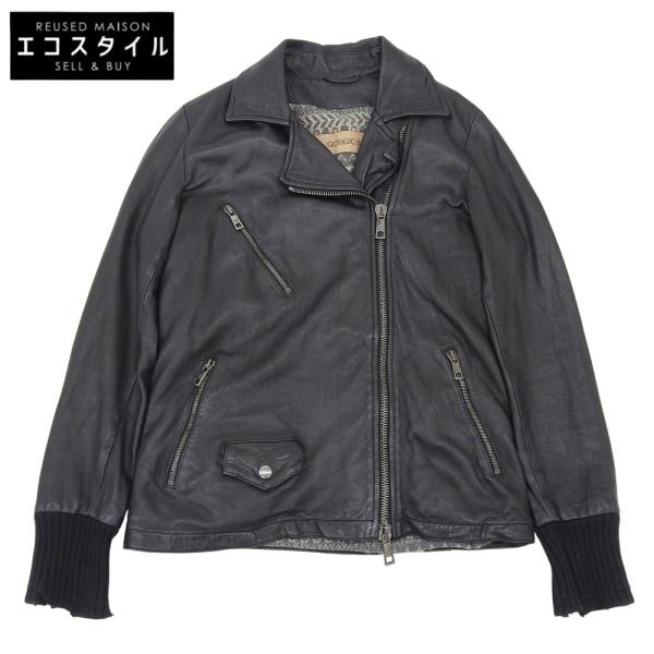 GIORGIO BRATO ジョルジオブラット ダブル ライダース レザー ジャケット レディース ...