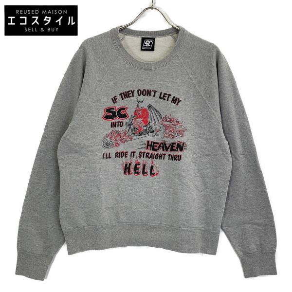 SC Subculture エスシー サブカルチャー グレー コットン DEVIL CREW NEC...