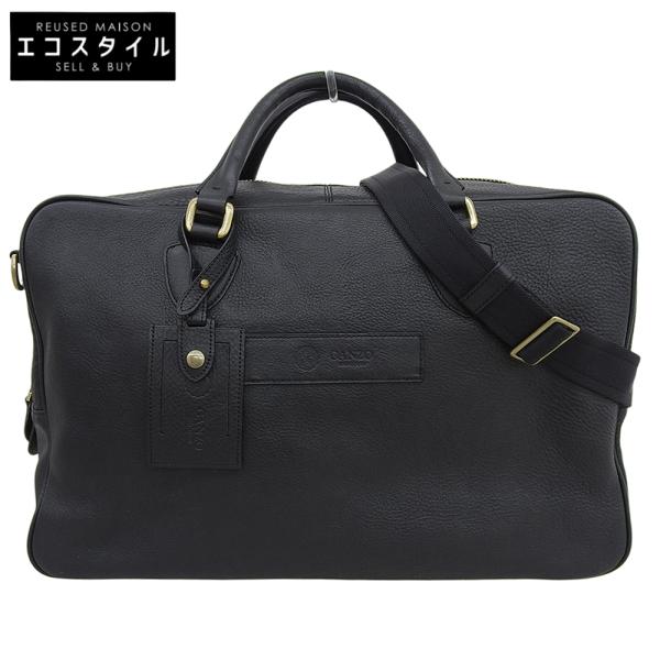 GANZO ガンゾ 7QS-R 2WAY ボストンバッグ メンズ ブラック