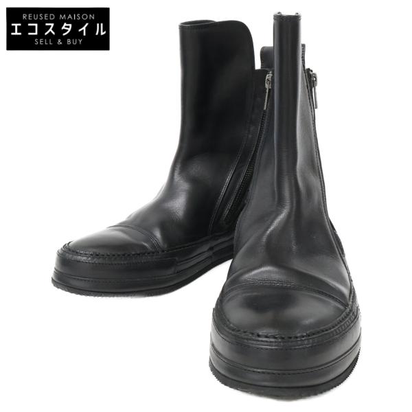 ANN DEMEULEMEESTER アンドゥムルメステール サイドジップショートブーツ 39 レデ...