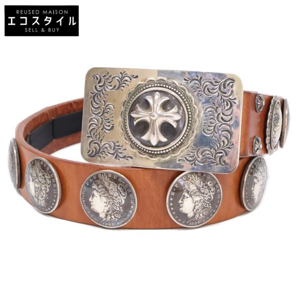 BIGTWIN ビッグツイン レザー カウントアップ モルガンコンチョ ベルト メンズ