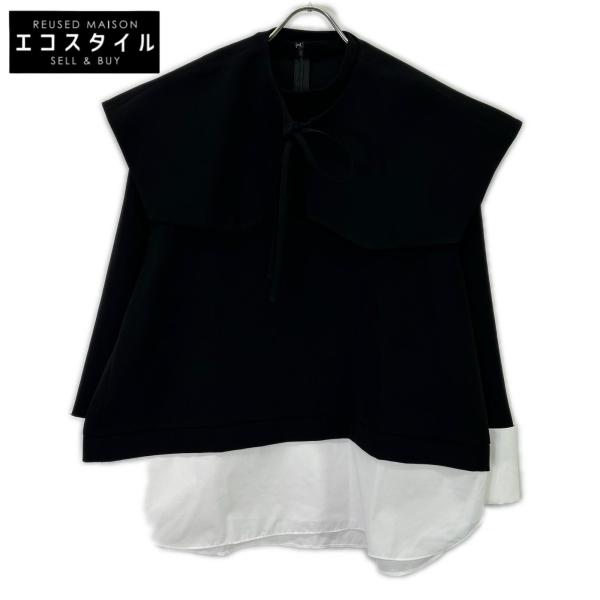 ENFOLD エンフォルド 26SS 300JS430-1401 ブラック×ホワイト ポリエステル ...