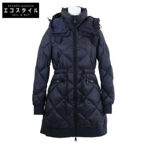 MONCLER モンクレール VERRERIE フード付ダウン コート 0 ネイビー レディース