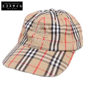 美品 Supreme シュプリーム 22SS Burberry Denim 6-Panel バーバリー デニム 6パネル キャップ 帽子 メンズ