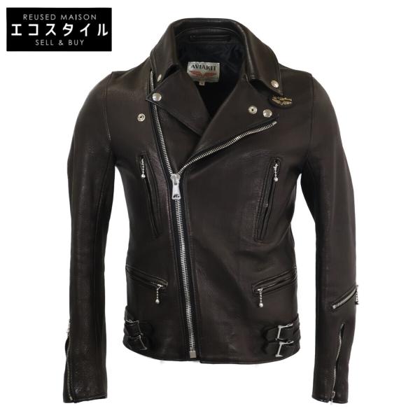 美品 Lewis Leathers ルイスレザー The REAL McCOY'S別注 ディアスキン...