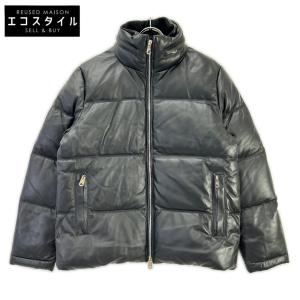 PaulSmith ポールスミス 243125 ブラック シープレザーダウンジャケット ブラック S ジャケット レザー メンズ 中古