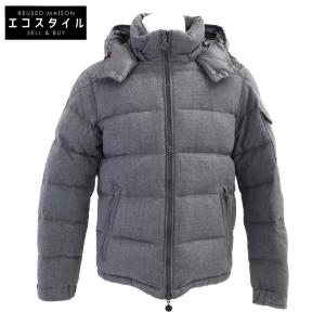MONCLER モンクレール 220914033805 MONTGENEVRE モンジュネーブル ウール フード付ダウンジャケット 2 グレー メンズ