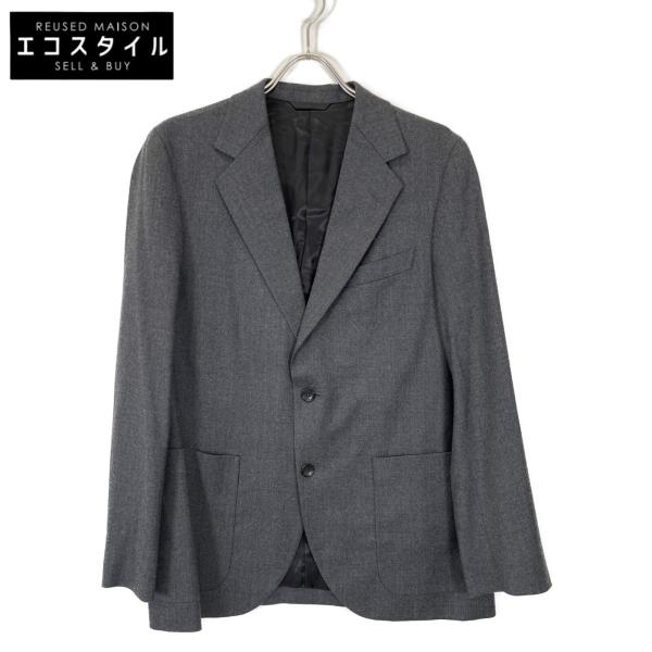 LANVIN ランバン グレー 238262 J210 WOOL FLANNEL JACKET グレ...