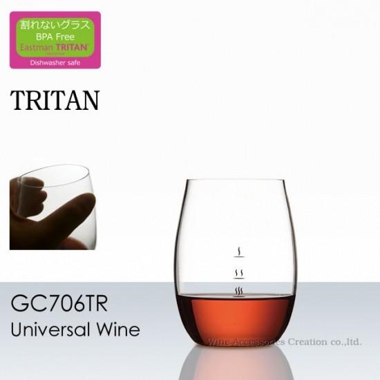 トライタン 飽和ポリエステル樹脂製 ユニバーサルワイン １客 正規品 GC706TR