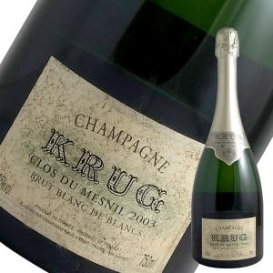 クリュッグ クロ デュ メニル ブラン ド ブラン 2003年 (ラベル汚れあり)（シャンパン）(EX)