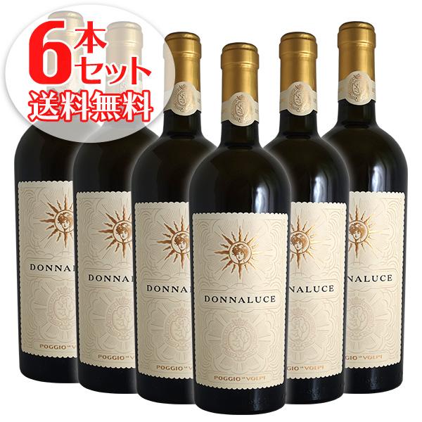 (送料無料)6本セット ドンナルーチェ 2023年 ポッジョ レ ヴォルピ（白ワイン イタリア）
