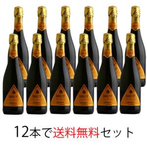 【送料無料】◆12本でお買得セット◆アッバチーア ヴィーノ・スプマンテ　ブリュット スパークリングワイン ワイン お祝い お酒