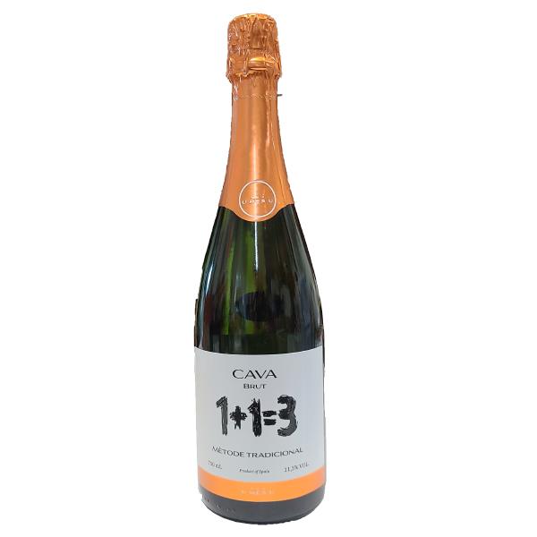 1+1=3　ウ・メス・ウ・ファン・トレス　ブルット　750ml　Brut　スペイン　スパークリングワ...