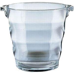 ウェイブ ワインクーラー クリアー　ワインボトル1本用 アクリル製_　.