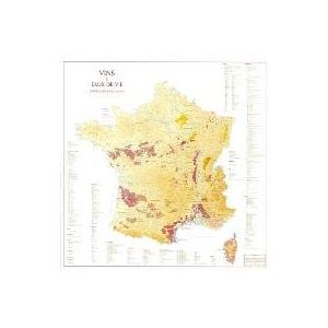 _ワイン地図 産地マップ フランス 折り畳みタイプ_