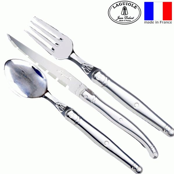 ジャン・デュボ  3点セット ステンレス ステーキナイフ・フォーク・スプーン カトラリー ライヨール...