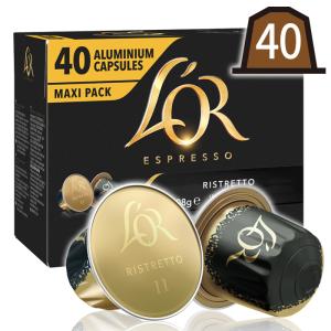 LOR ロール エスプレッソ  リストレット   40カプセル1箱  ネスプレッソ 互換 コーヒーカプセル 純正品 フランス産