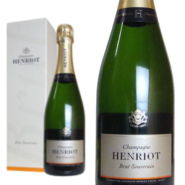シャンパーニュ  アンリオ  ブリュット・スーヴェラン  箱入り  750ml  （シャンパン  白...