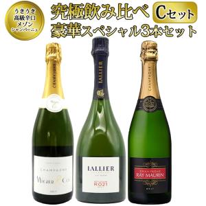 【飲み比べ♪】希少シャンパーニュ 2本セット♪ 送料無料】うきうき高級辛口有名メゾン シャンパーニュ究極飲み比べ