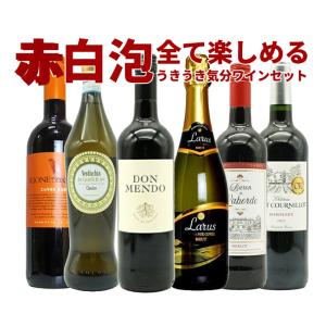 ワインセット  極上の味わい＆価格に超自信あり！毎日の食卓に！赤・白・泡が全て入ったうきうき気分6本...