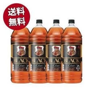 【送料無料 4本セット】ブラックニッカ クリア 4000ml×4本 ケース [4本入り] ブレンデッド ウイスキー ニッカウイスキー 正規品 4000ml 37％ 4L 大容量｜うきうきワインの玉手箱