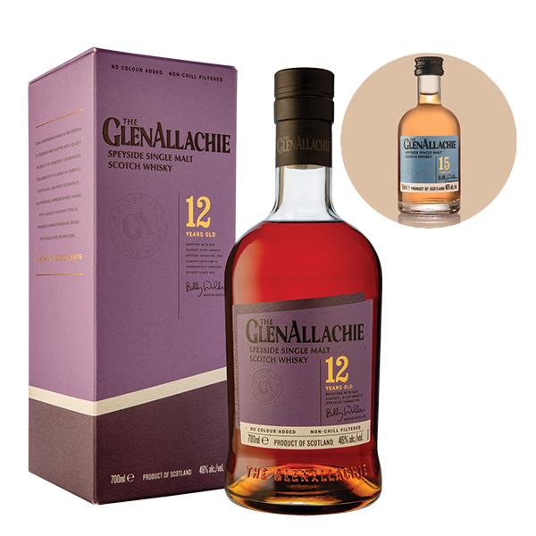 【正規品 箱入 15年ミニボトル付】ザ グレンアラヒー 12 年＆15年ミニボトル付き スペイサイド...