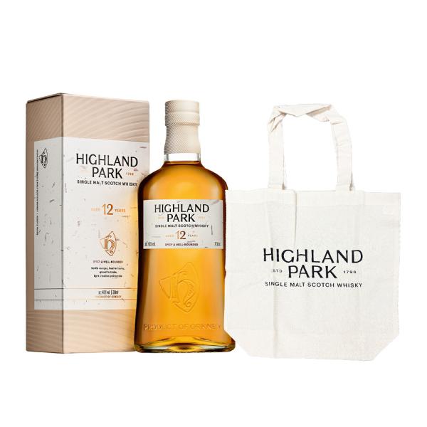 【正規品 箱入 トートバッグ付】ハイランドパーク 12 年 オリジナルトートバッグ付き シングル モ...