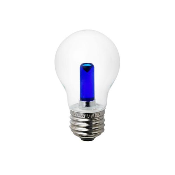 ELPA LED装飾電球 S形ミニ球形 口金直径26mm クリアブルー LDA1CB-G-G558