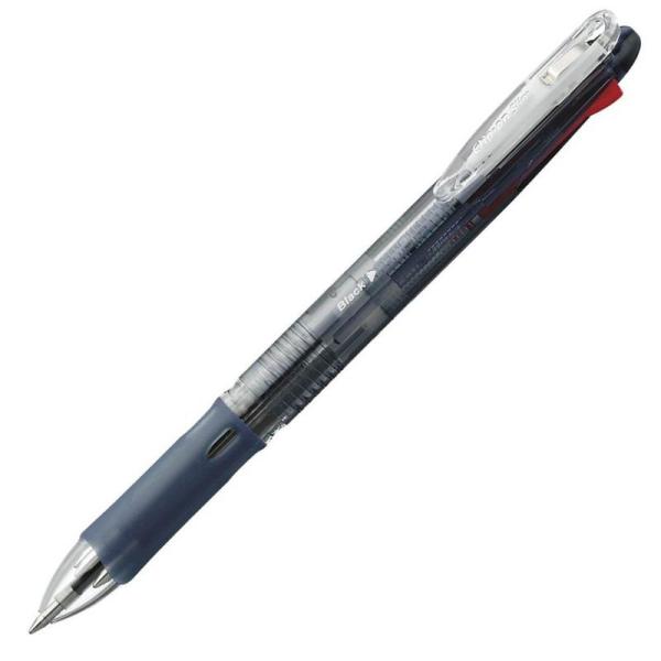 ゼブラ 4色ボールペン クリップオンスリム4C 黒 10本 B-B4A5-BK