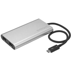 StarTech.com Thunderbolt 3 - 2ポートHDMI変換アダプタ サンダーボルト3(USB Type-C)/オス -｜winfieldhonten