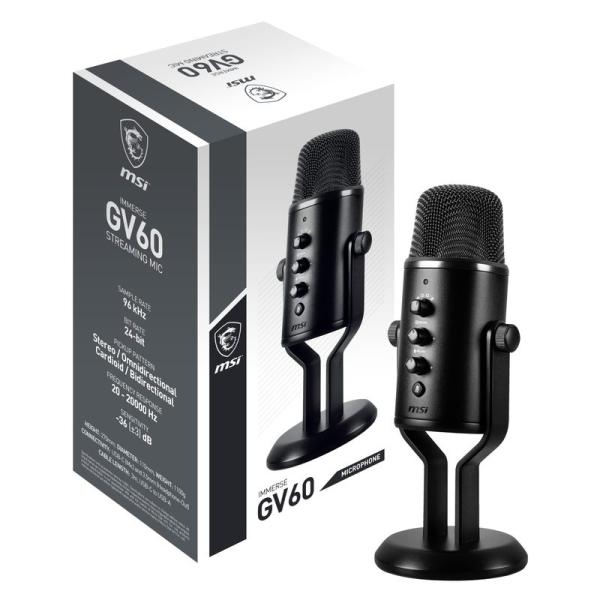 MSI IMMERSE GV60 STREAMING MIC ゲーミングマイク ストリーミングマイク...