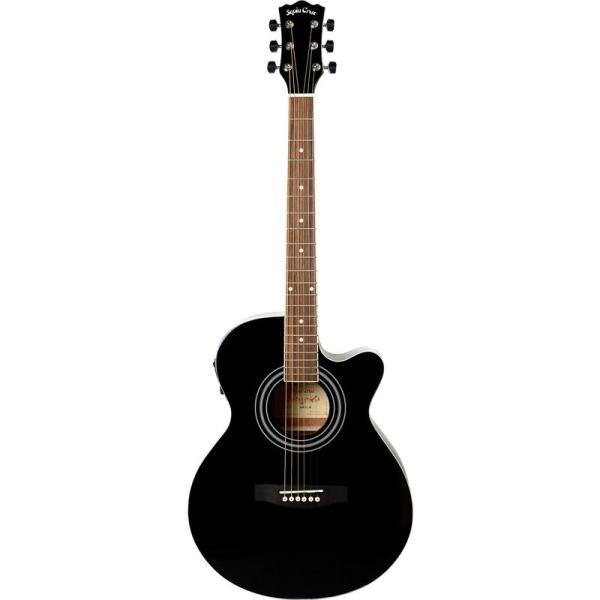 Sepia Crue セピアクルー エレアコギター EAW-01/BK ブラック