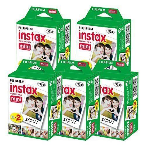 富士フイルム チェキ インスタントカラーフィルム instax mini 2P×5 計100枚