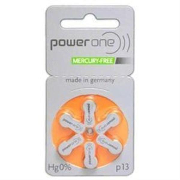 Powerone パワーワン 補聴器用電池 ドイツ製 橙 PR48 P13 60個
